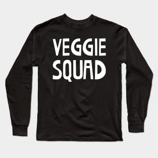 Veggie Squad - White Color Long Sleeve T-Shirt